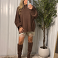 Coffeehouse Cozy Oversized Sweater