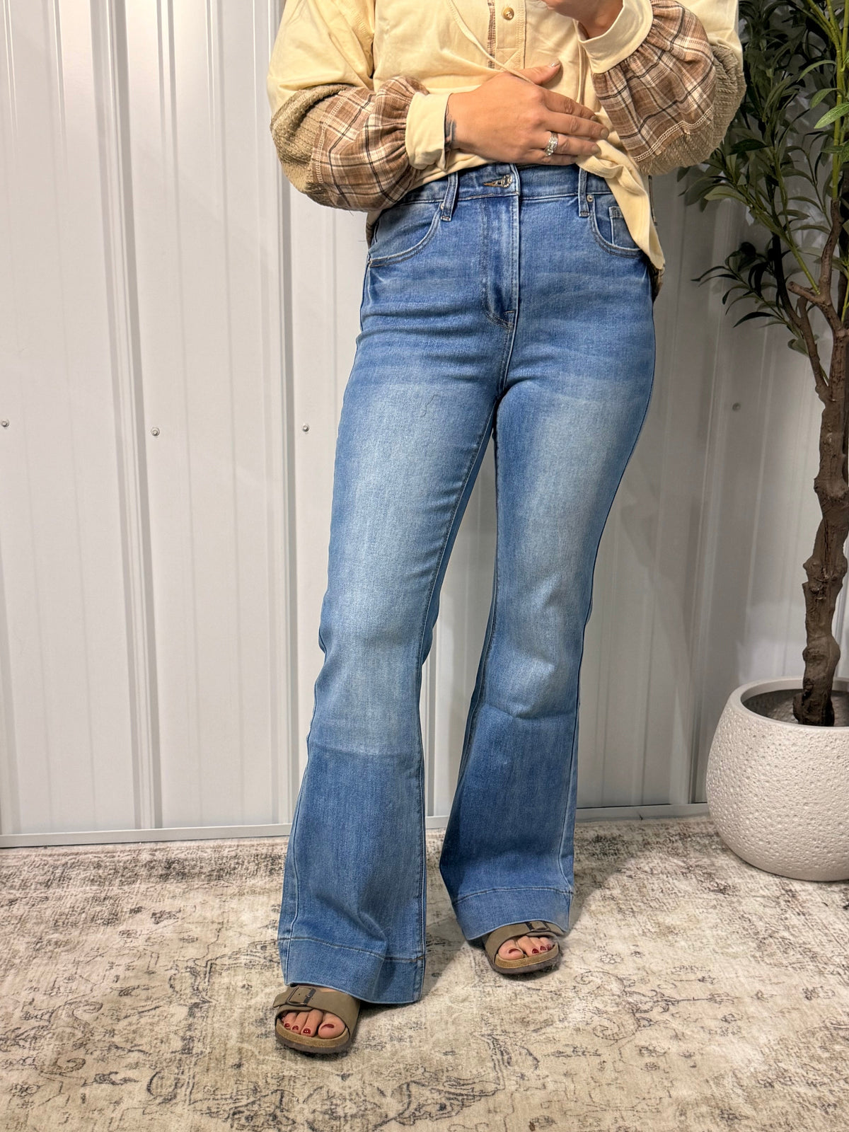 Monica Tummy Control Flare Denim