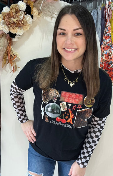 All things checkered Mesh Top