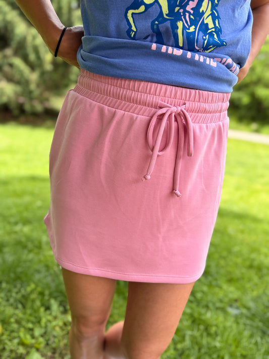 Bubblegum Scuba Skort