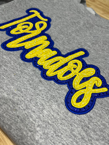 Embroidery - 2 Layer Custom Mascot - YOUTH Sweatshirt or Tshirt