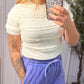 Frill Sheer Lace Top