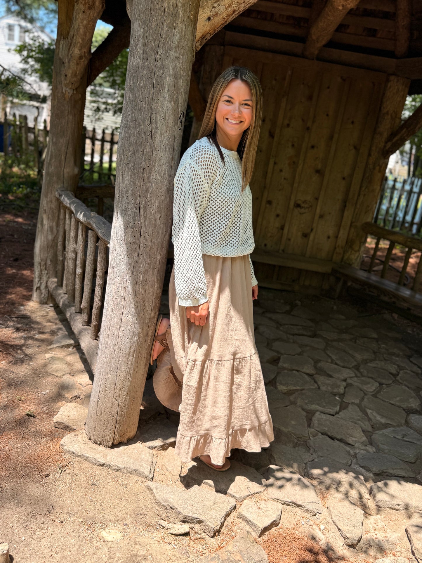 Long Sleeve See Through Top