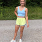 Double Layer Nylon Shorts - LEMON