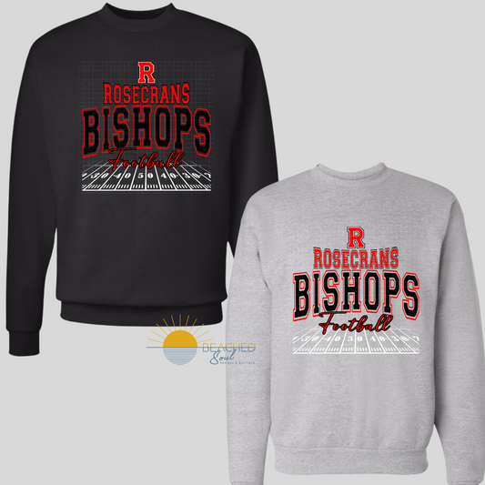 ADULT Bishops Field Logo - CREWNECK