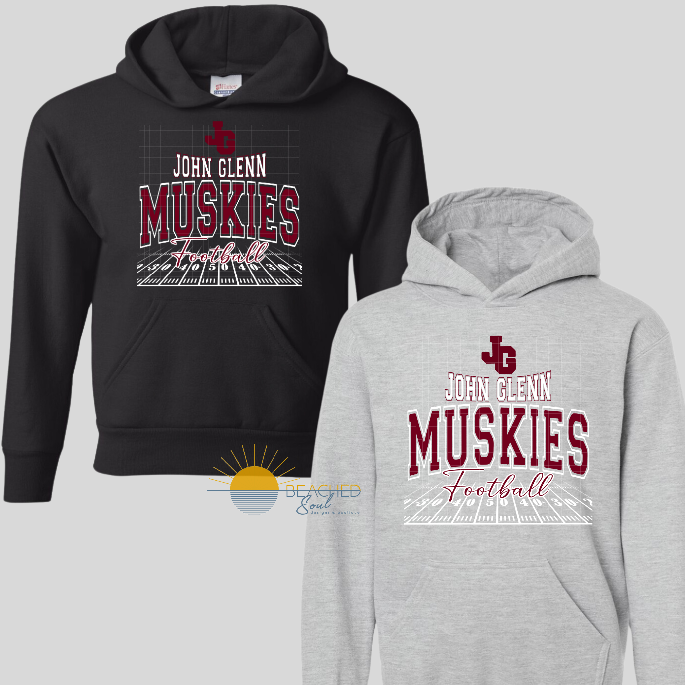 ADULT Muskies Field Logo - HOODIE