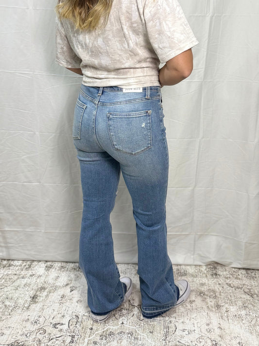 Destroyed & Released Hem Bootcut