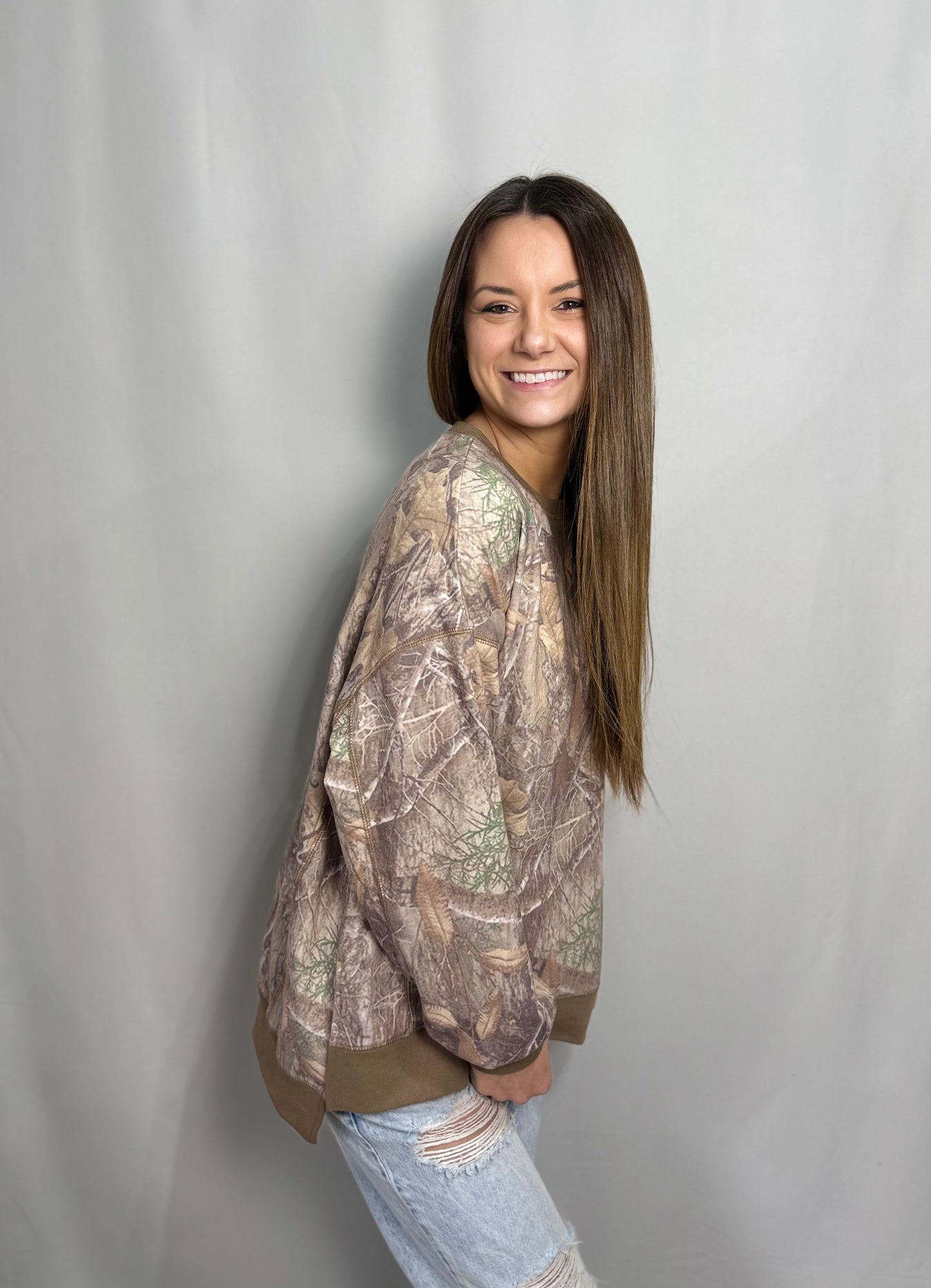 Sadie Vintage Camo - Oversized fit