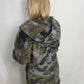 Camo Print Sherpa Open Jacket