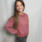 Mauve Two Tone Knit Sweater