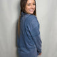 Denim Oversized French Terry Knit