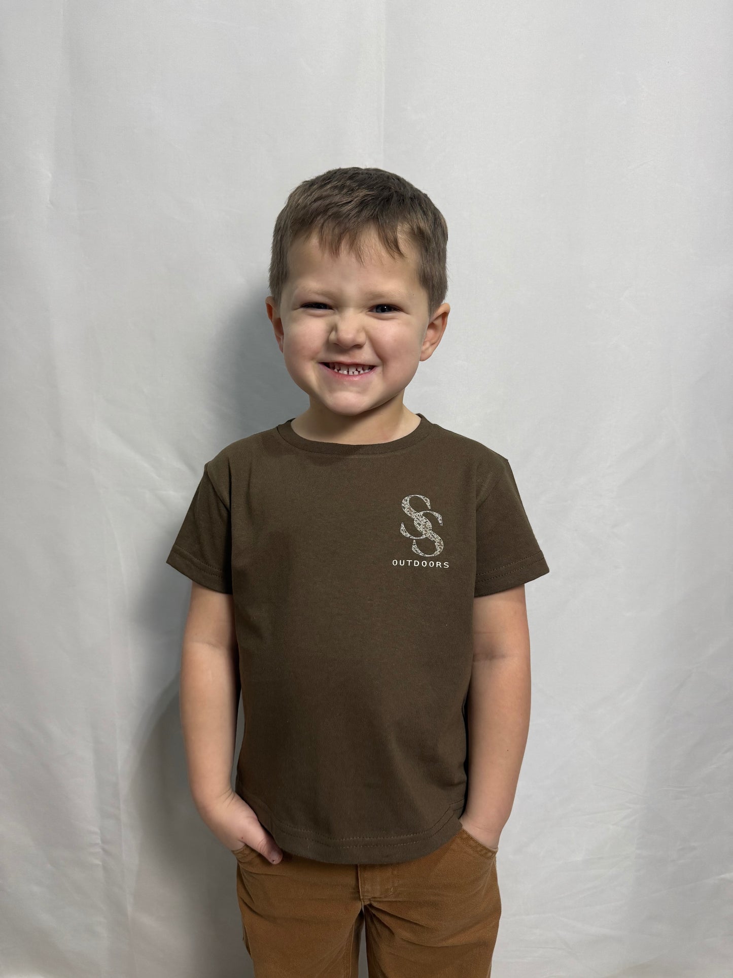 Toddler Camo SS Antler Short Sleeve Graphic