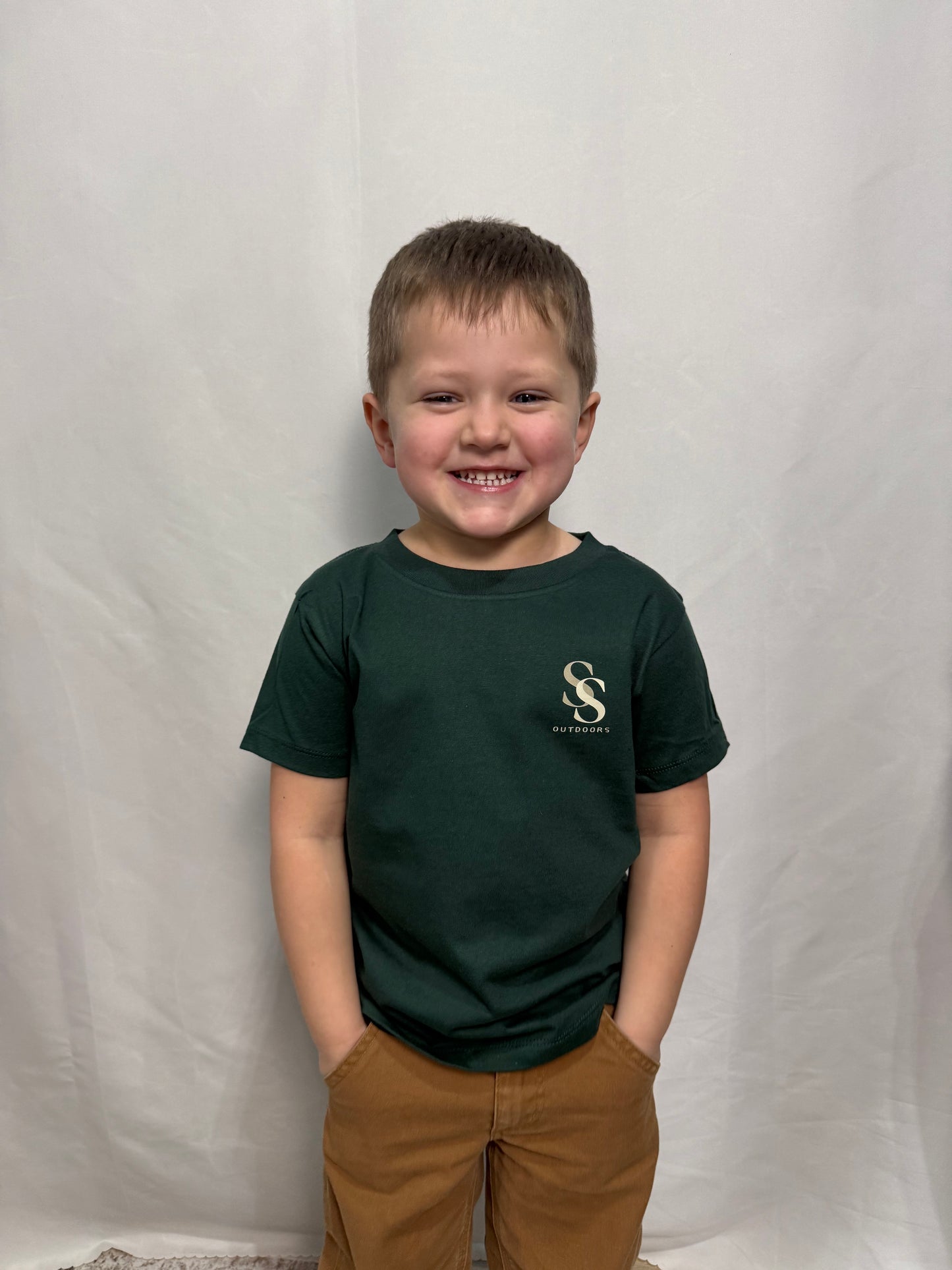 Toddler Wildlife Forest Short Sleeve Graphic