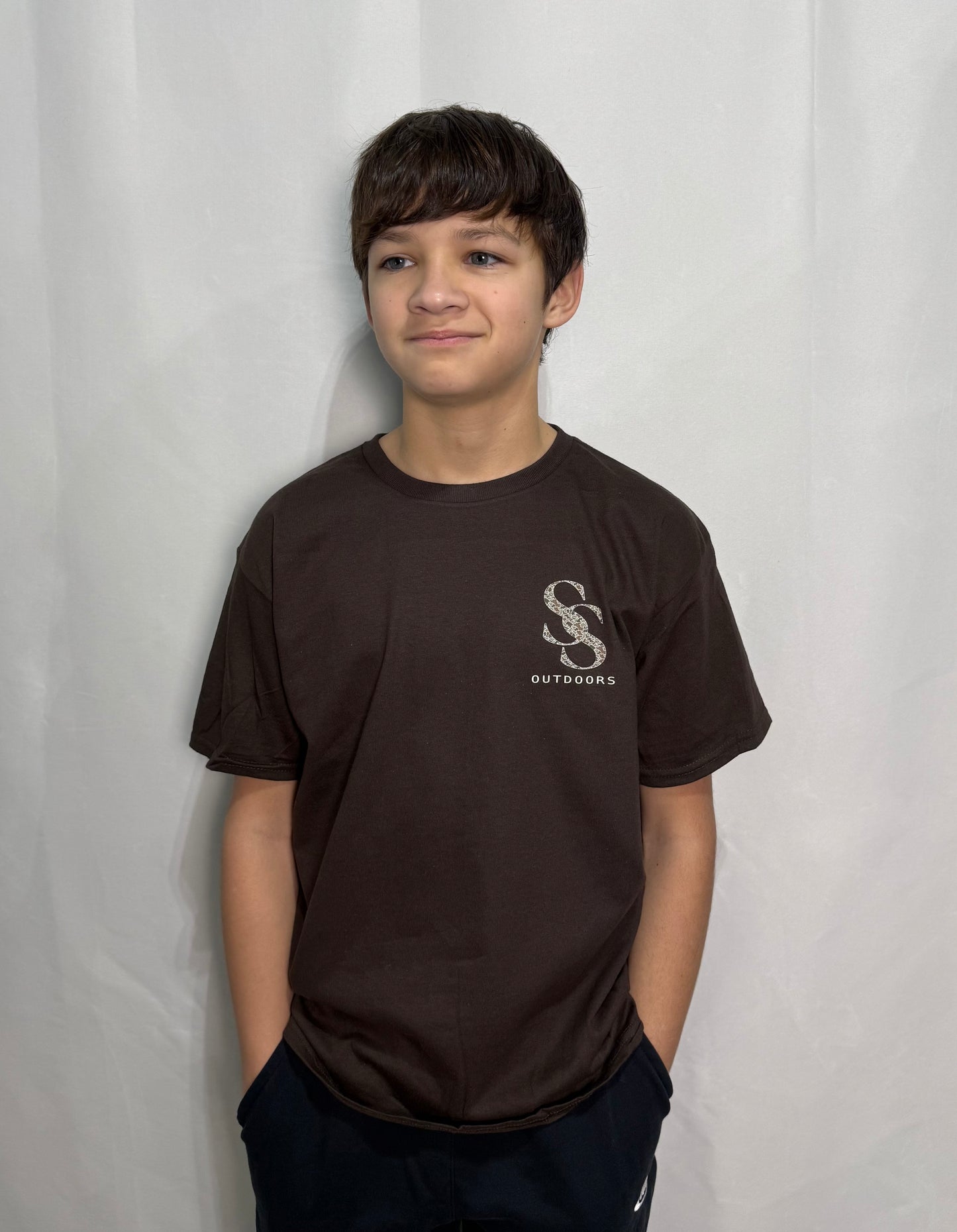 Youth Camo SS Antler Short Sleeve Graphic