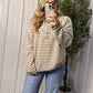 Cozy Café Striped Sweater