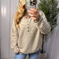 Cozy Café Striped Sweater