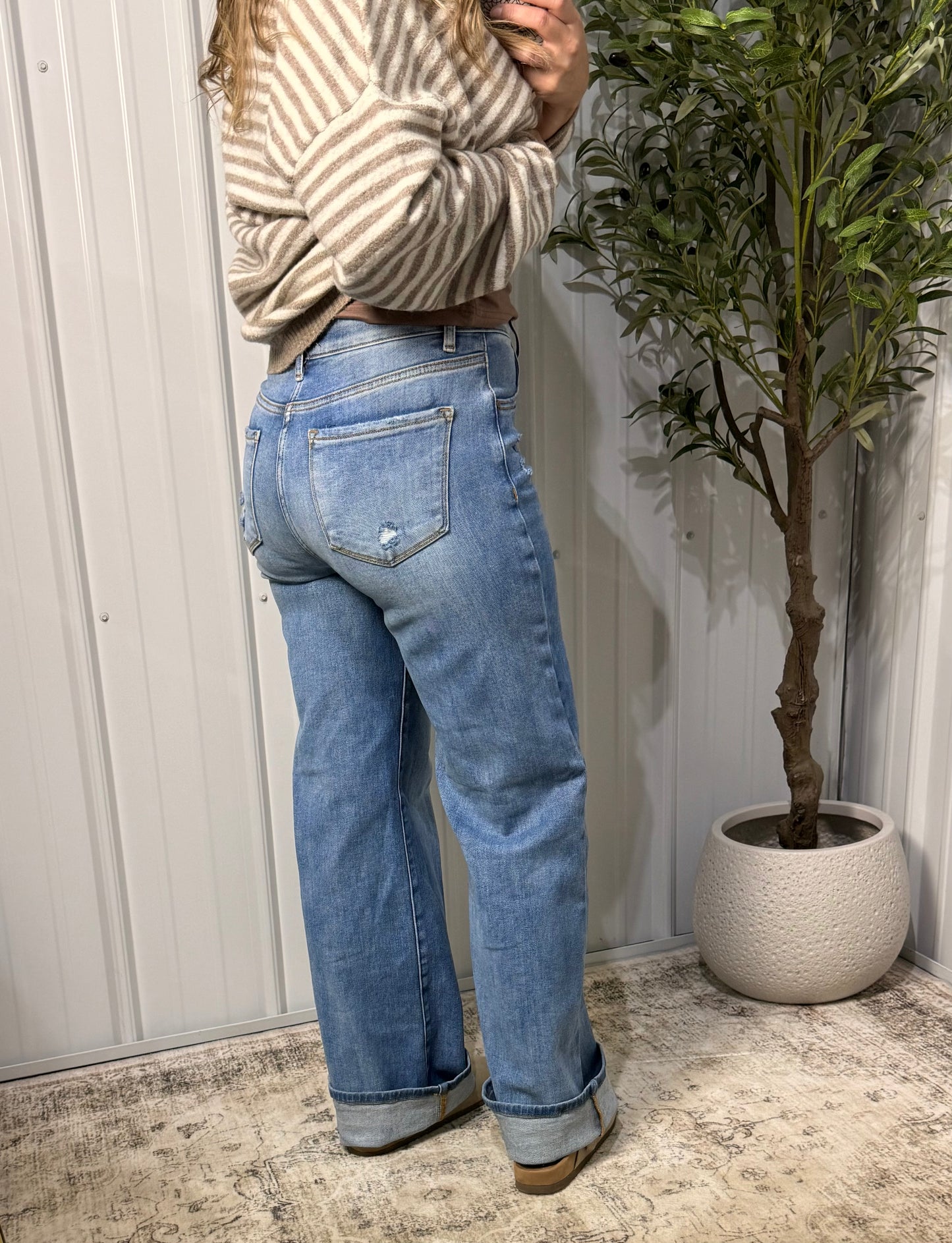 Confidence Boost Tummy-Control Wide-Leg Risen Jeans
