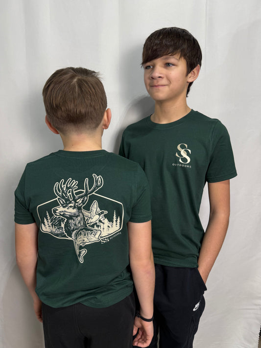 Youth Wildlife Forest Short Sleeve Graphic