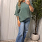 Coastal Comfort Waffle-Knit Top
