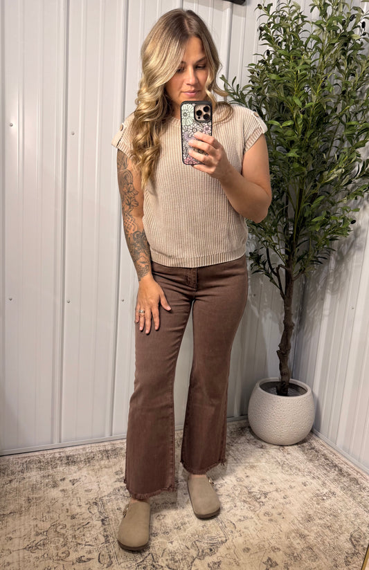 Mahogany Moment Cropped Flares