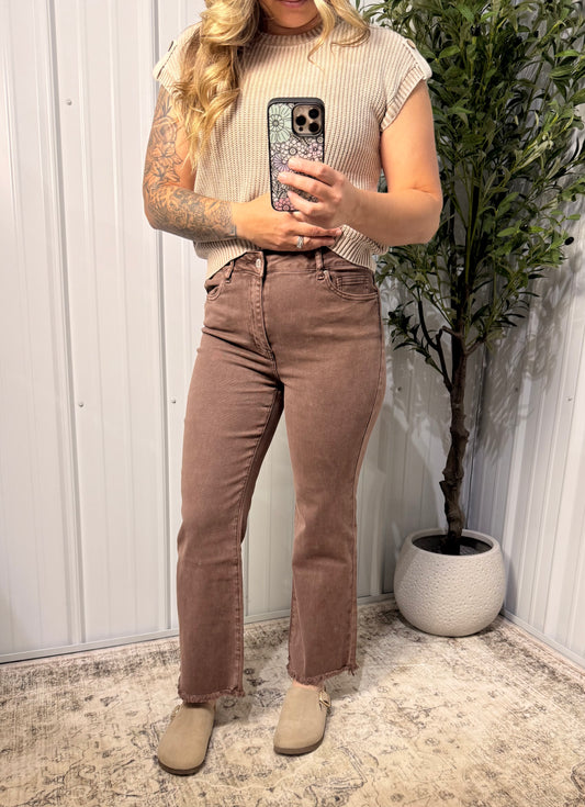 Mahogany Moment Cropped Flares