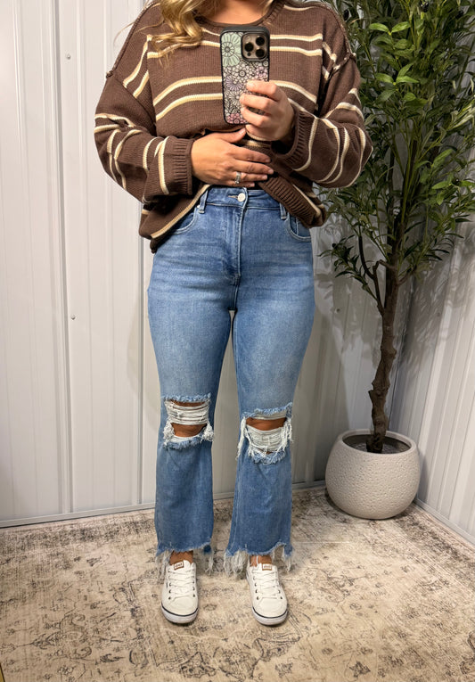 Center of Attention Distressed Flares - Risen