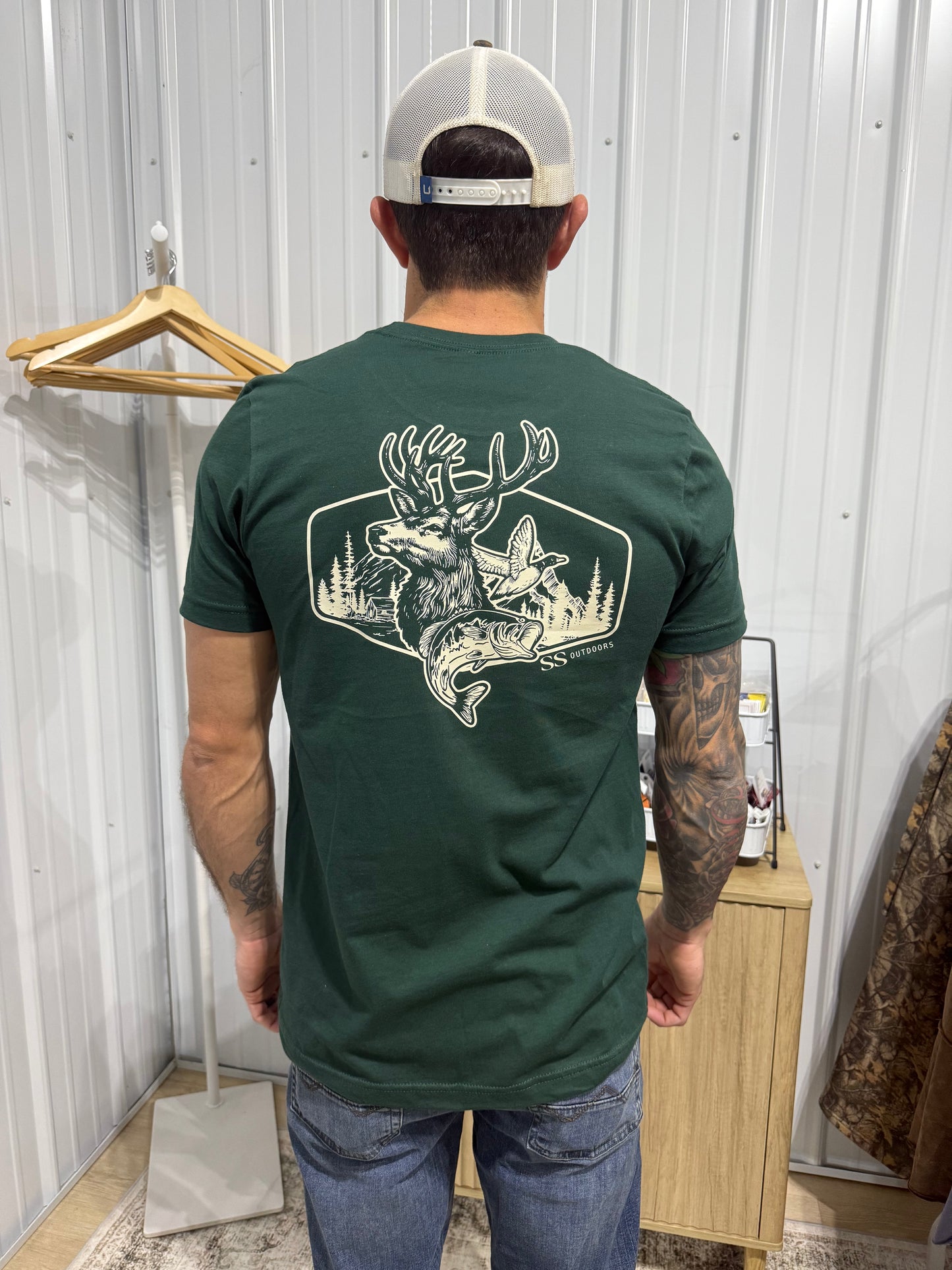 Mens' Wildlife Forest Short Sleeve Graphic