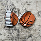 Game Day Basketball Plastic Hair Claw Clip