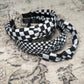 Checkered Head Bands - Set of 3