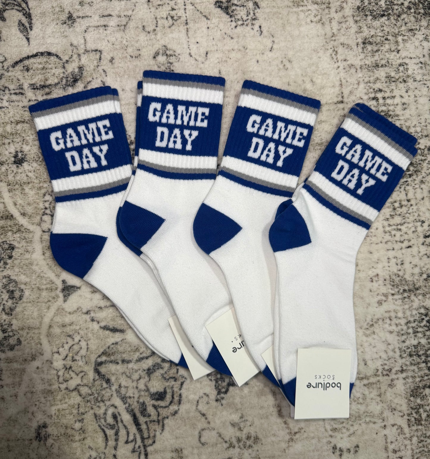 Game Day Socks - Blue/Grey