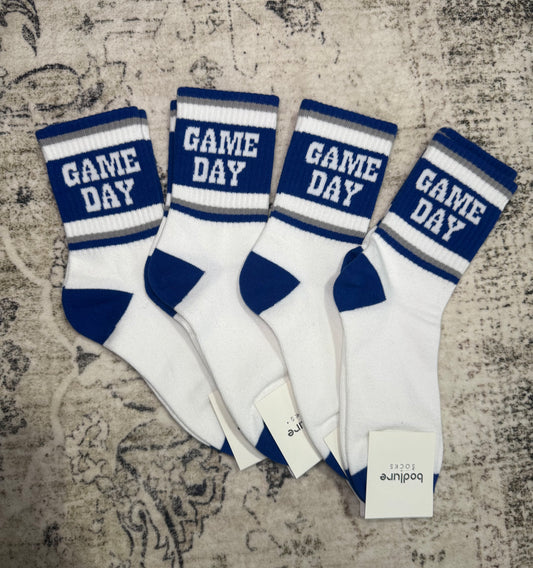 Game Day Socks - Blue/Grey