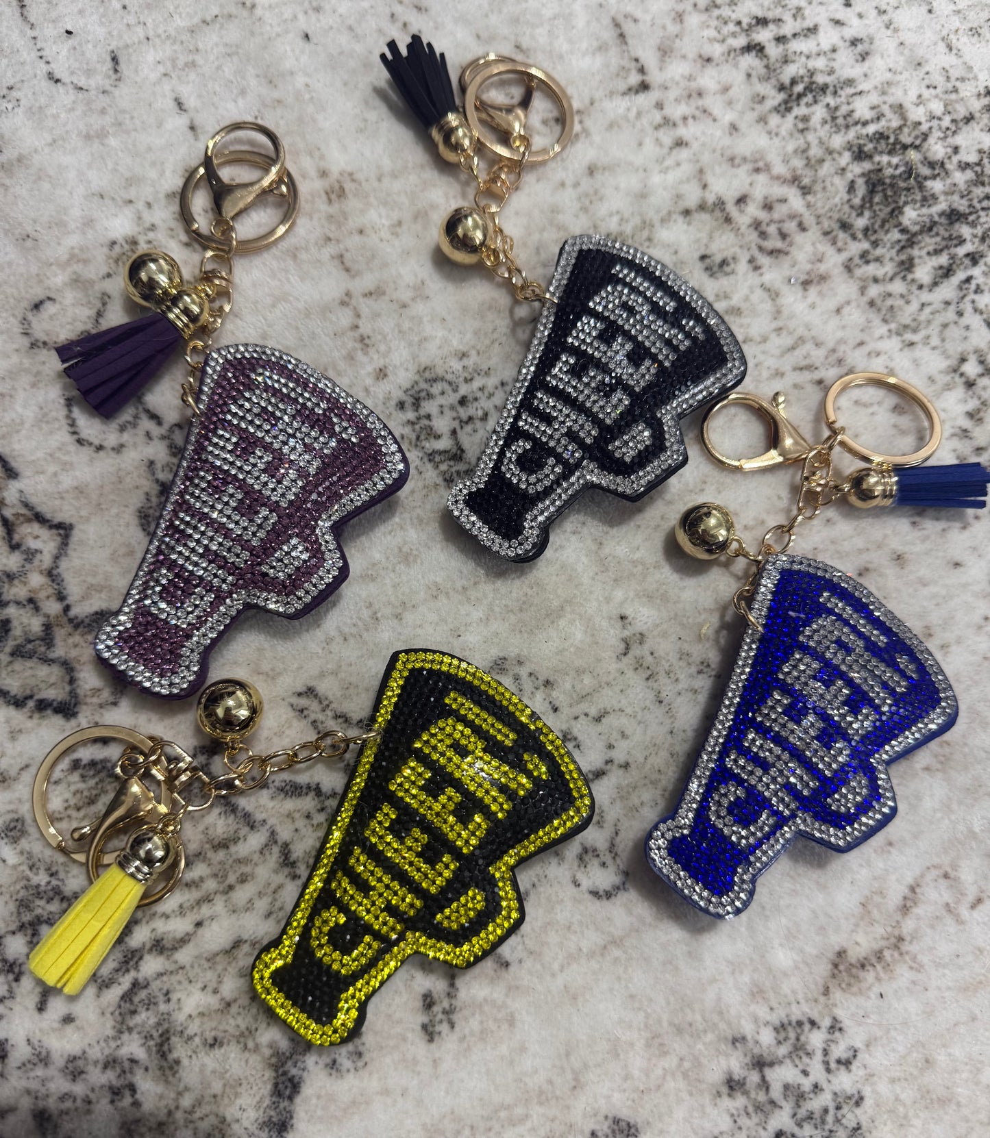 Bling Cheer Tassel Keychain