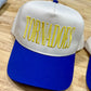 Mascot - Royal Blue Five Panel Twill Hat - Snapback