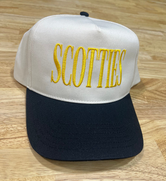 Mascot - Black Five Panel Twill Hat - Snapback