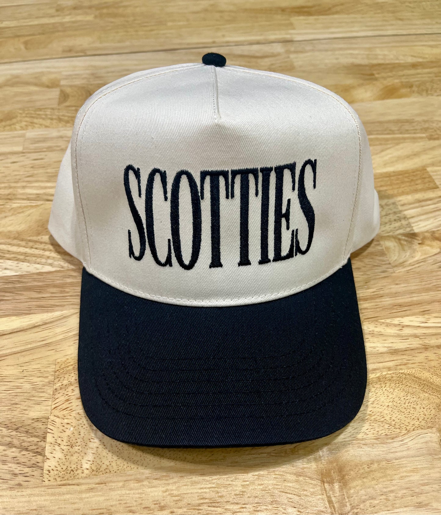 Mascot - Black Five Panel Twill Hat - Snapback