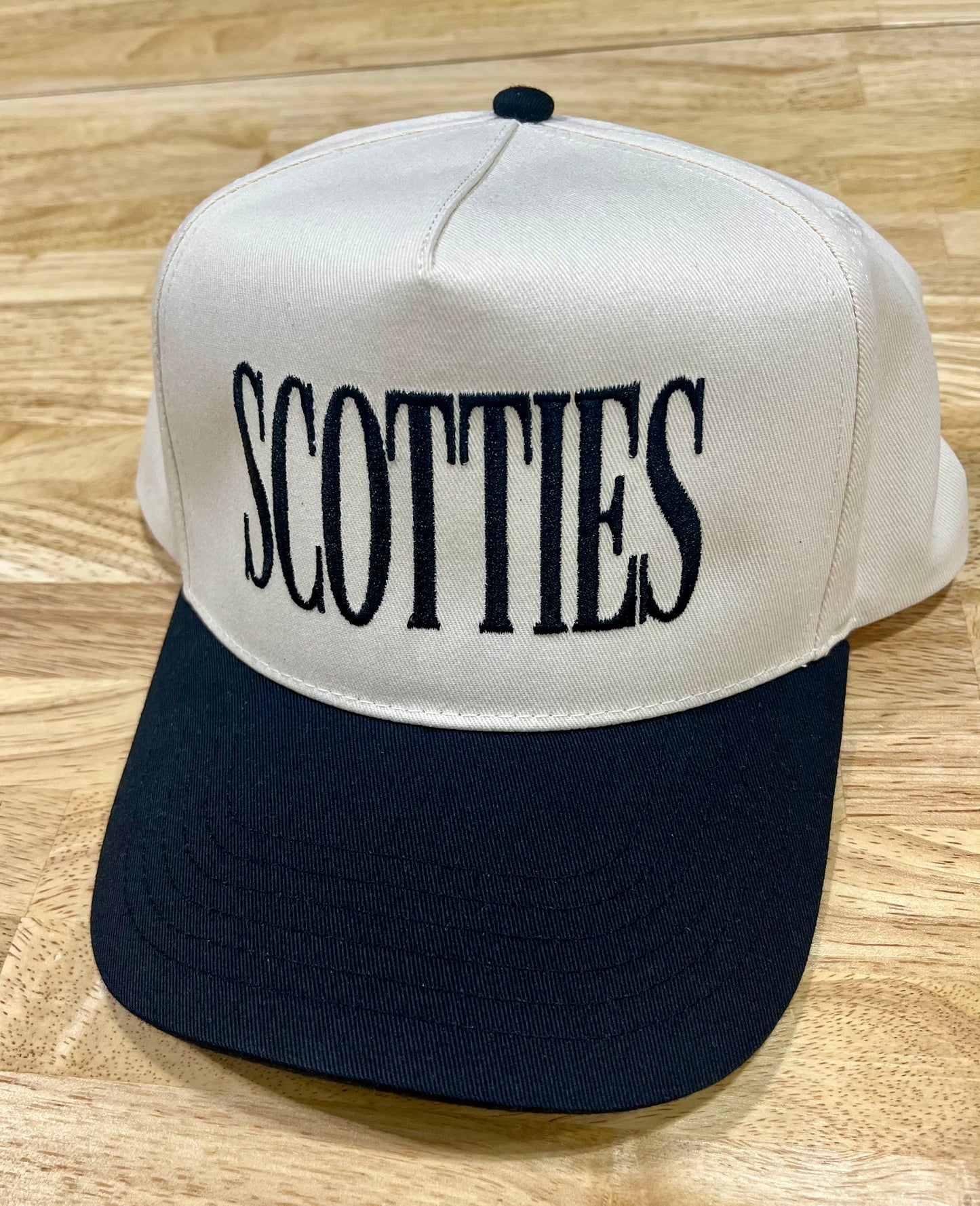 Mascot - Black Five Panel Twill Hat - Snapback