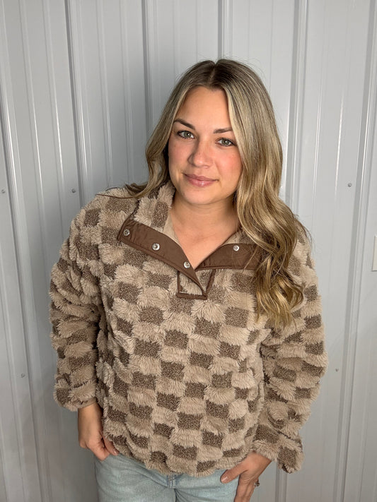 Latte Sherpa Pullover