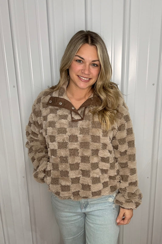 Latte Sherpa Pullover
