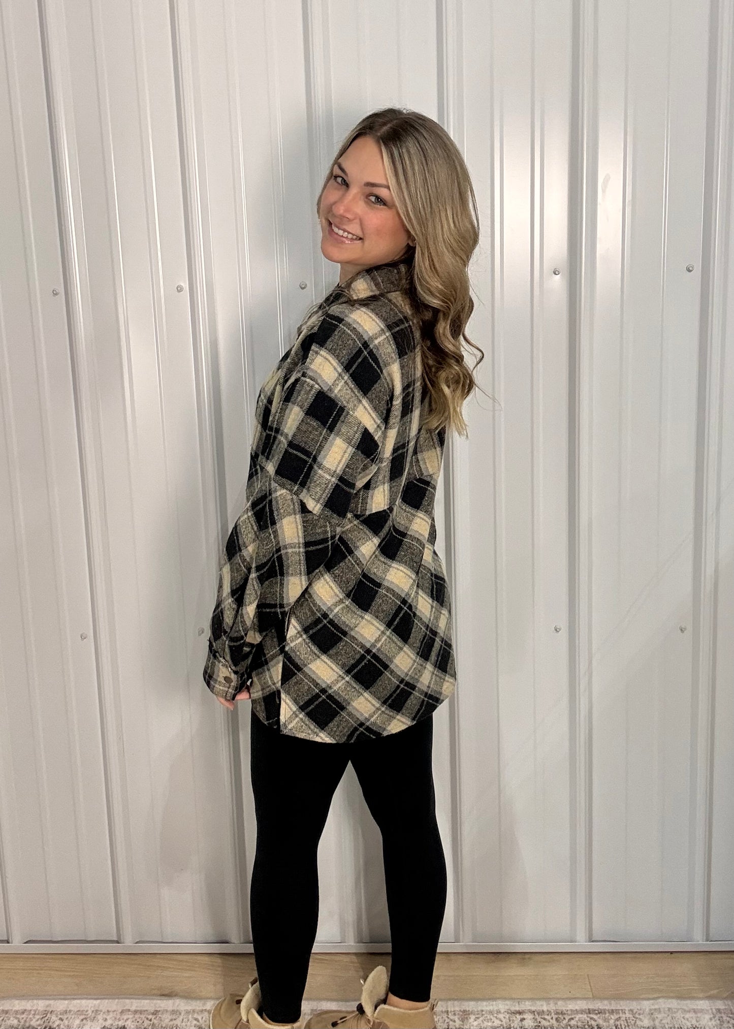 Mya Plaid Pullover - Oversized