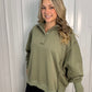 Tamika Lightweight Henley Sweatshirt - Oversized