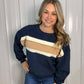 Winnie Terry Lightweight Sweatshirt - Navy