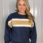 Winnie Terry Lightweight Sweatshirt - Navy
