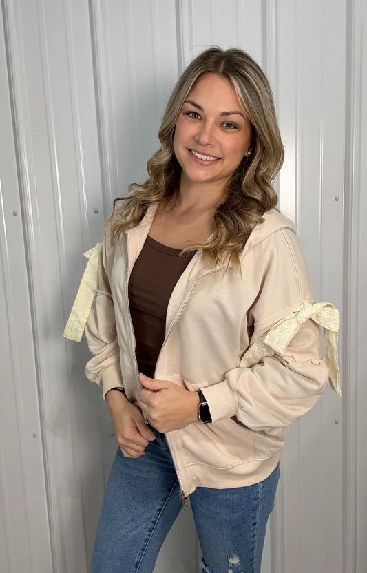 Belle Tie Zip Up, Lightweight