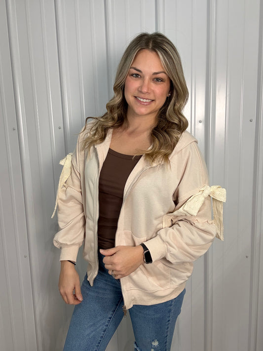 Belle Tie Zip Up, Lightweight