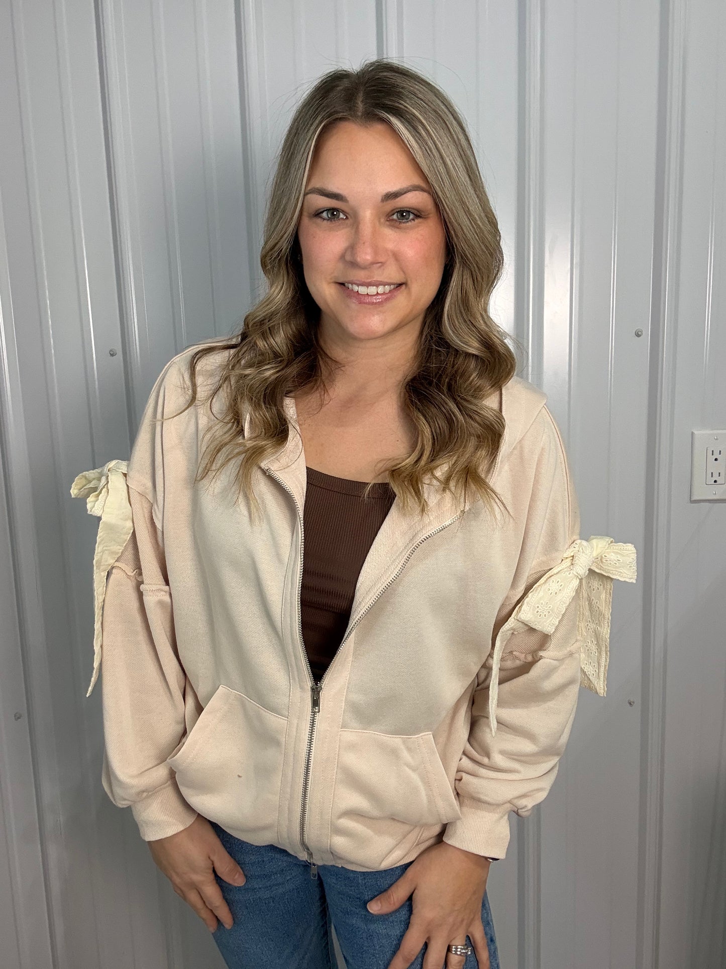 Belle Tie Zip Up, Lightweight