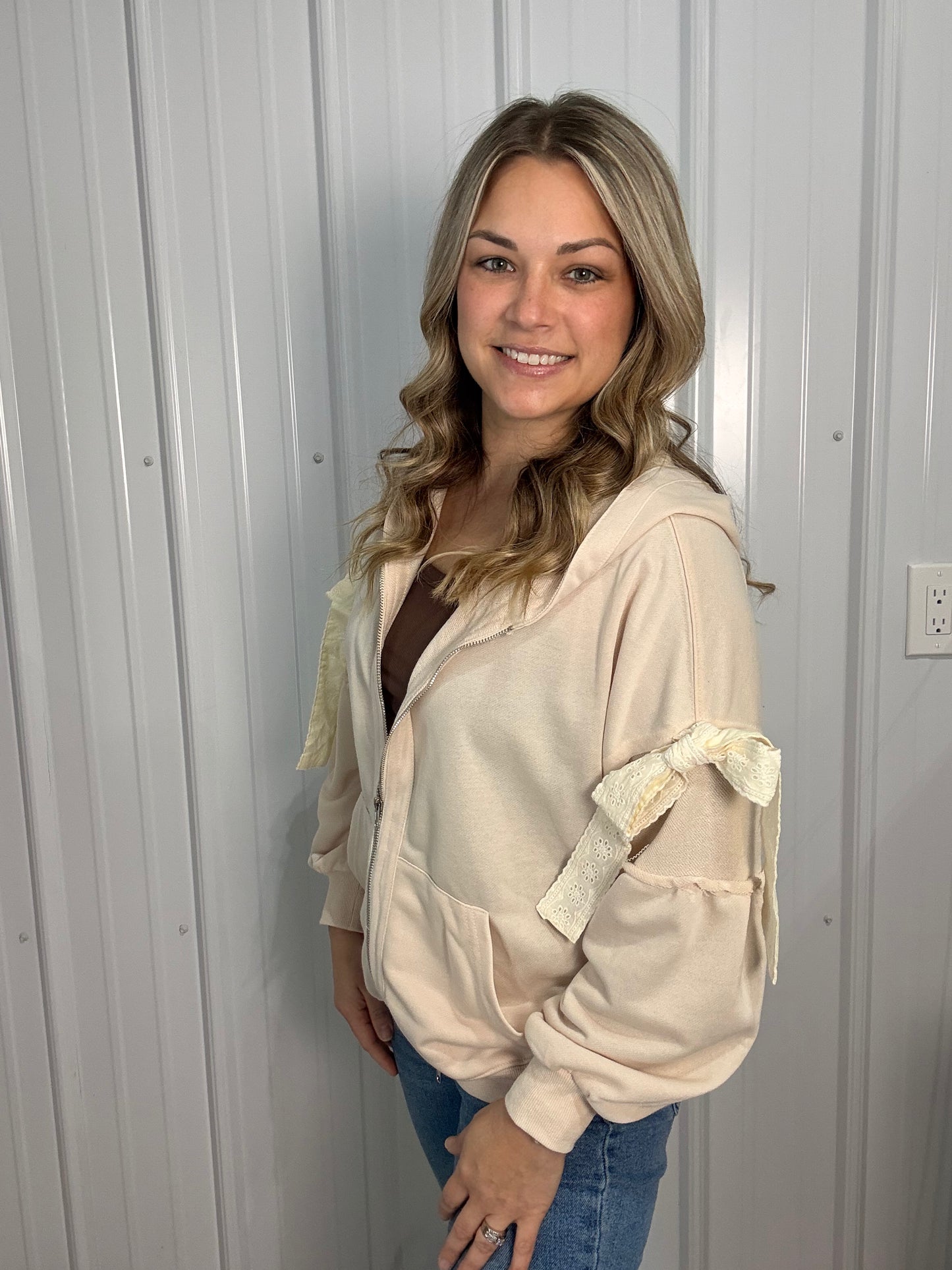 Belle Tie Zip Up, Lightweight