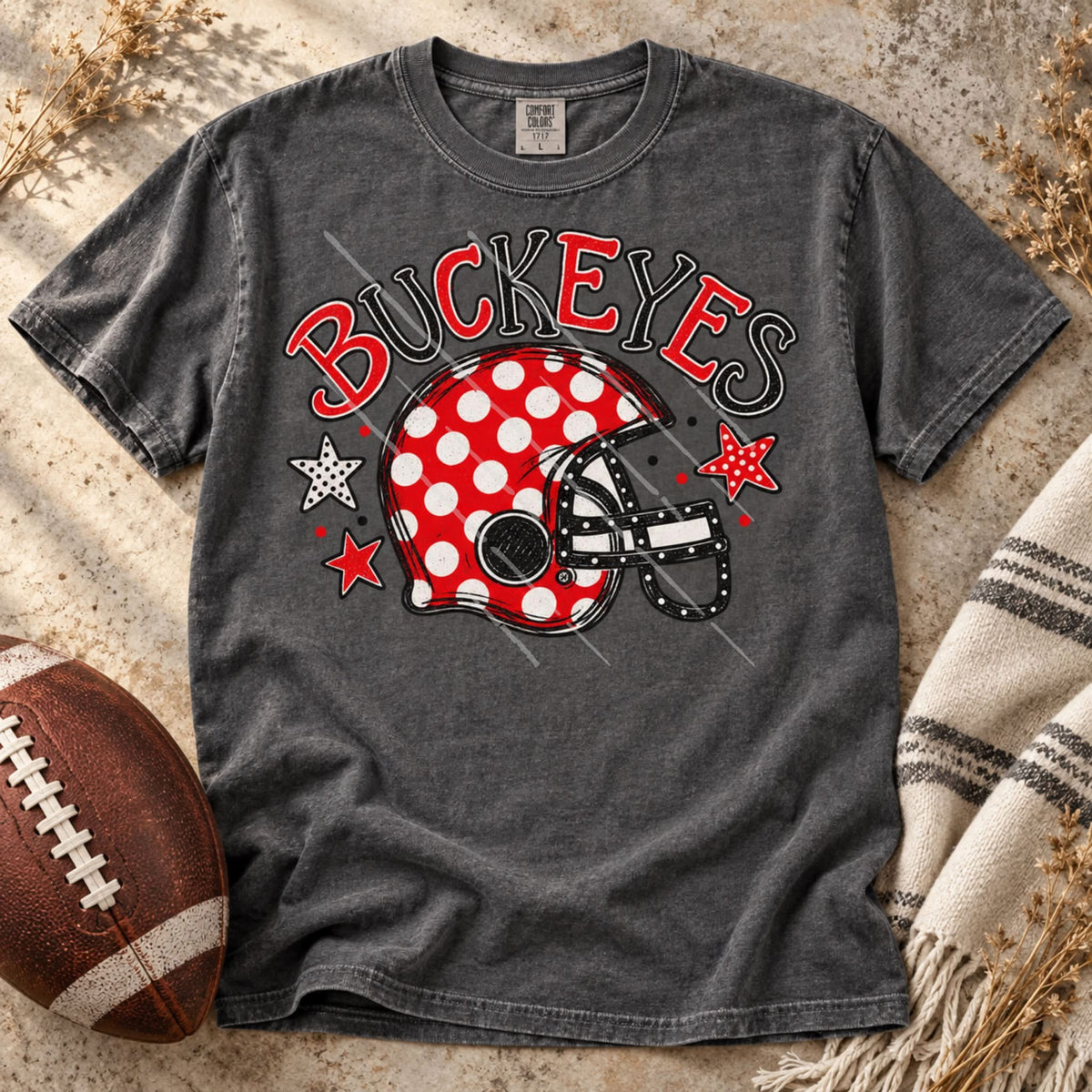 Buckeyes Helmet CC Tee - Youth or Adult