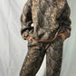 Bayou Dark Woodland Camo Fleece Wide Leg Pant