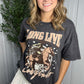 Long Live Cowgirls Vintage-Wash Graphic Tee