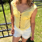 Ladies Lace Ruffle Trim Corset Top